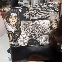 Chuco color tote/ Zipper/ pocket